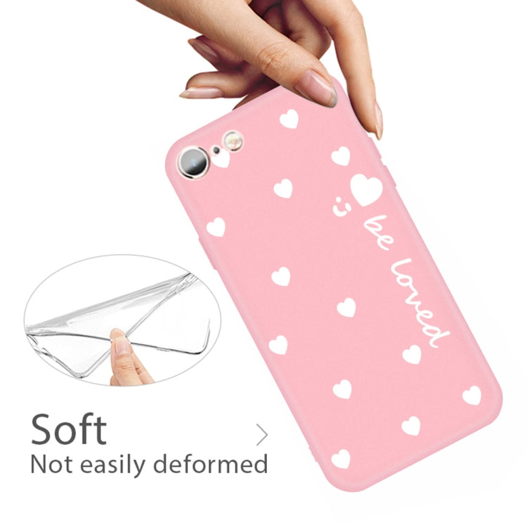 For iPhone 6s / 6 Smiling Face Multiple Love-hearts Pattern Colorful Frosted TPU Phone Protective Case