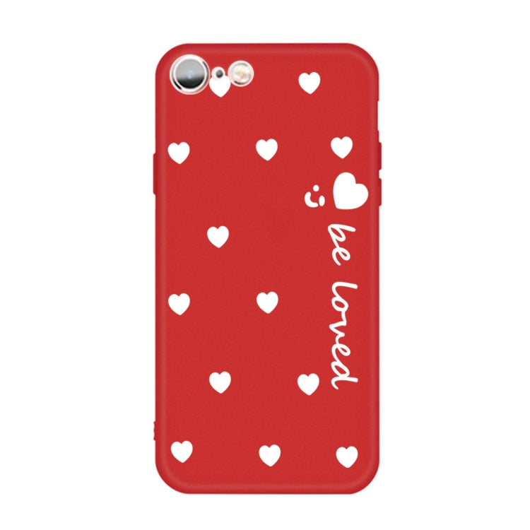 For iPhone 6s / 6 Smiling Face Multiple Love-hearts Pattern Colorful Frosted TPU Phone Protective Case