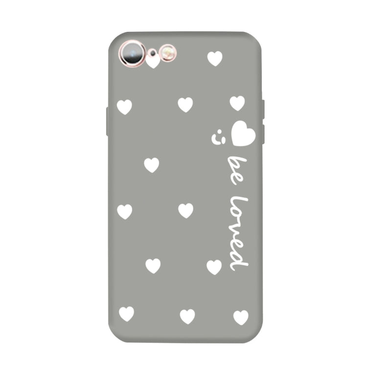 For iPhone 6s / 6 Smiling Face Multiple Love-hearts Pattern Colorful Frosted TPU Phone Protective Case