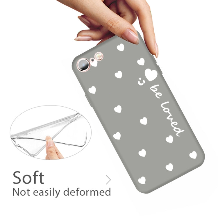 For iPhone 6s / 6 Smiling Face Multiple Love-hearts Pattern Colorful Frosted TPU Phone Protective Case