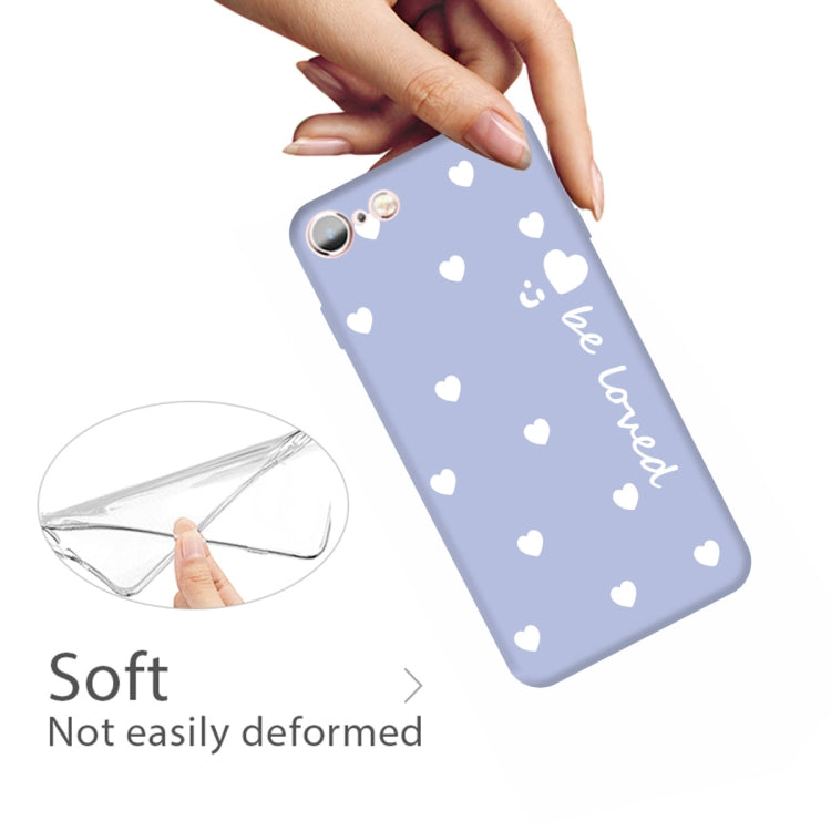 For iPhone 6s / 6 Smiling Face Multiple Love-hearts Pattern Colorful Frosted TPU Phone Protective Case