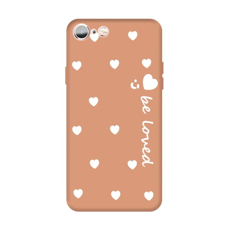 For iPhone 6s / 6 Smiling Face Multiple Love-hearts Pattern Colorful Frosted TPU Phone Protective Case