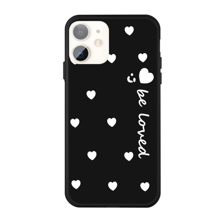 For iPhone 11 Smiling Face Multiple Love-hearts Pattern Colorful Frosted TPU Phone Protective Case