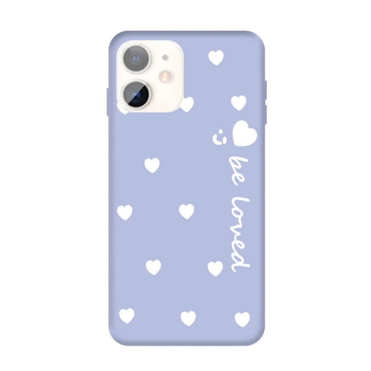 For iPhone 11 Smiling Face Multiple Love-hearts Pattern Colorful Frosted TPU Phone Protective Case