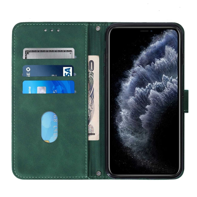 For iPhone 11 Pro Crossbody 3D Embossed Flip Leather Phone Case