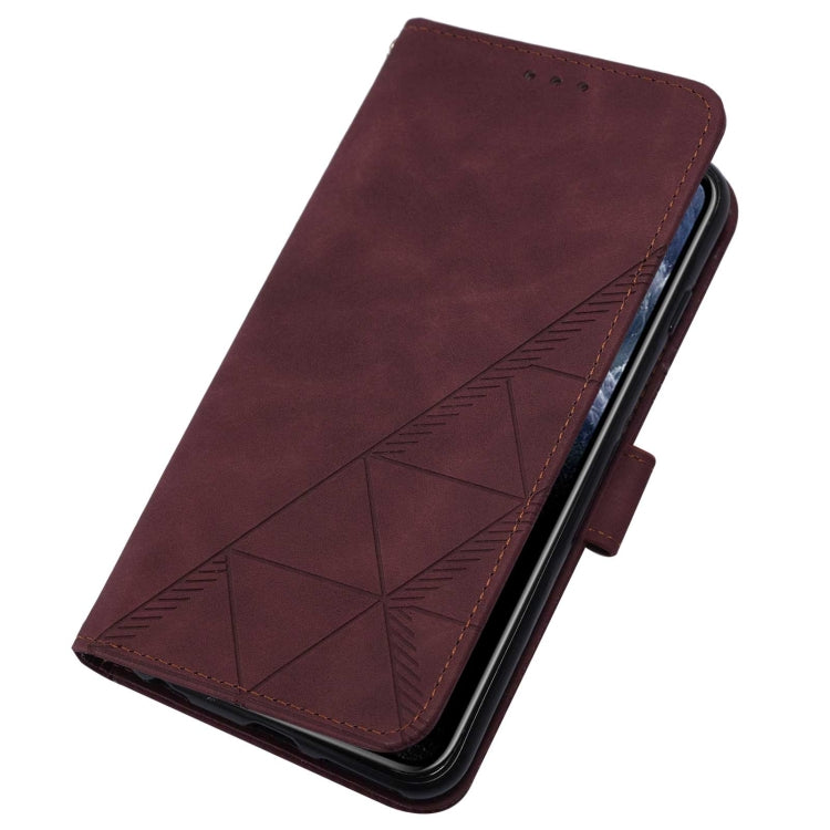 For iPhone 11 Pro Max Crossbody 3D Embossed Flip Leather Phone Case
