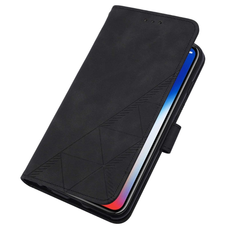 For iPhone X / XS Crossbody 3D Embossed Flip Leather Phone Case