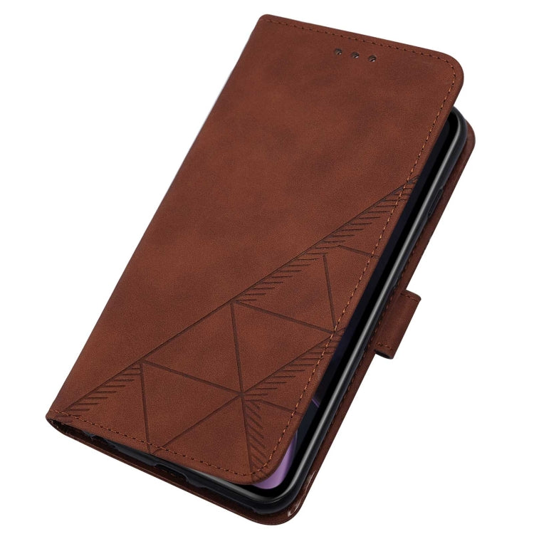 For iPhone XR Crossbody 3D Embossed Flip Leather Phone Case