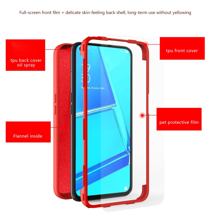 For OPPO A52 / A92 / A72 4G Imitation Liquid Silicone 360 Full Body Phone Case