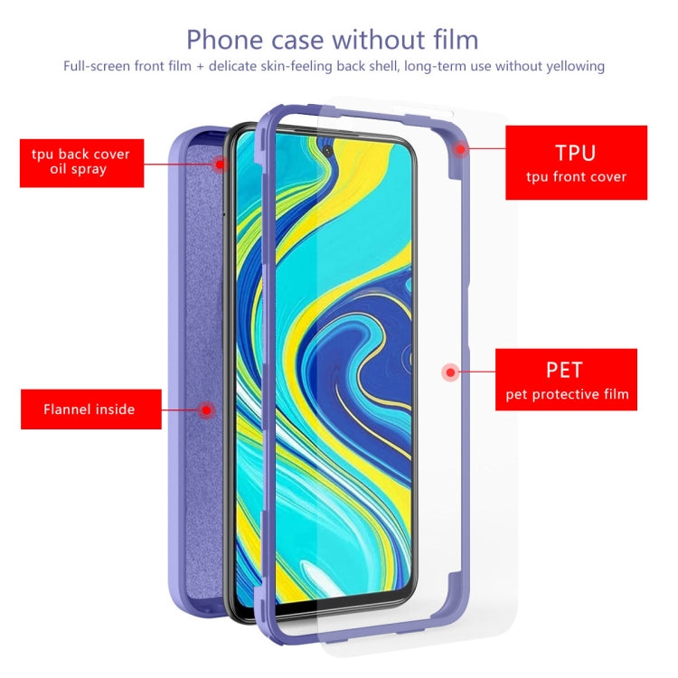 For Xiaomi Redmi Note 9S / Note 9 Pro Imitation Liquid Silicone 360 Full Body Phone Case