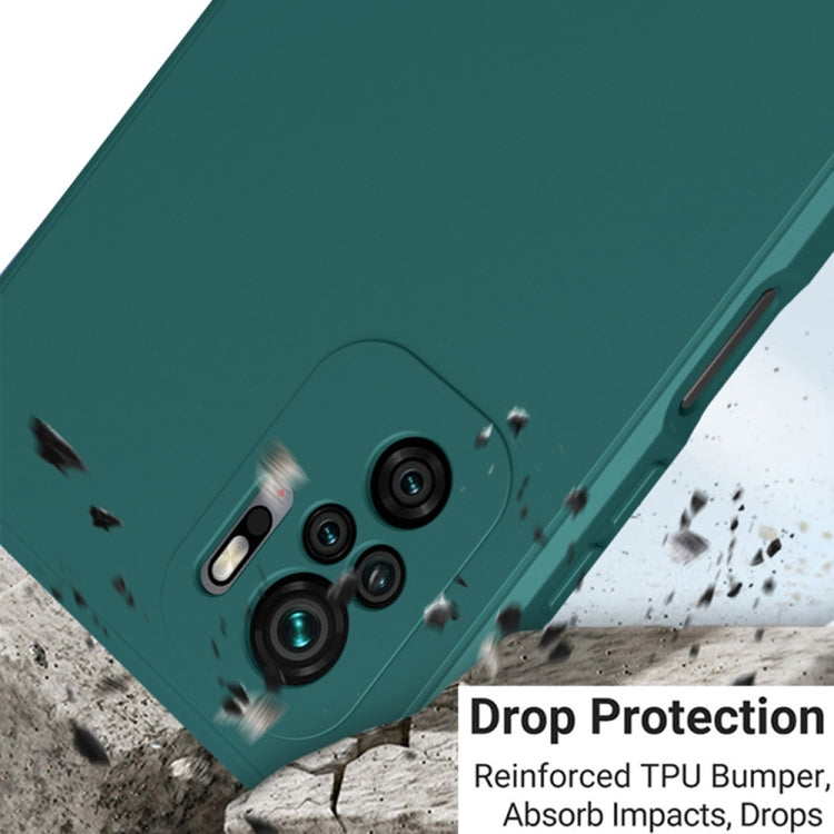 For Xiaomi Redmi Note 10 Imitation Liquid Silicone 360 Full Body Phone Case