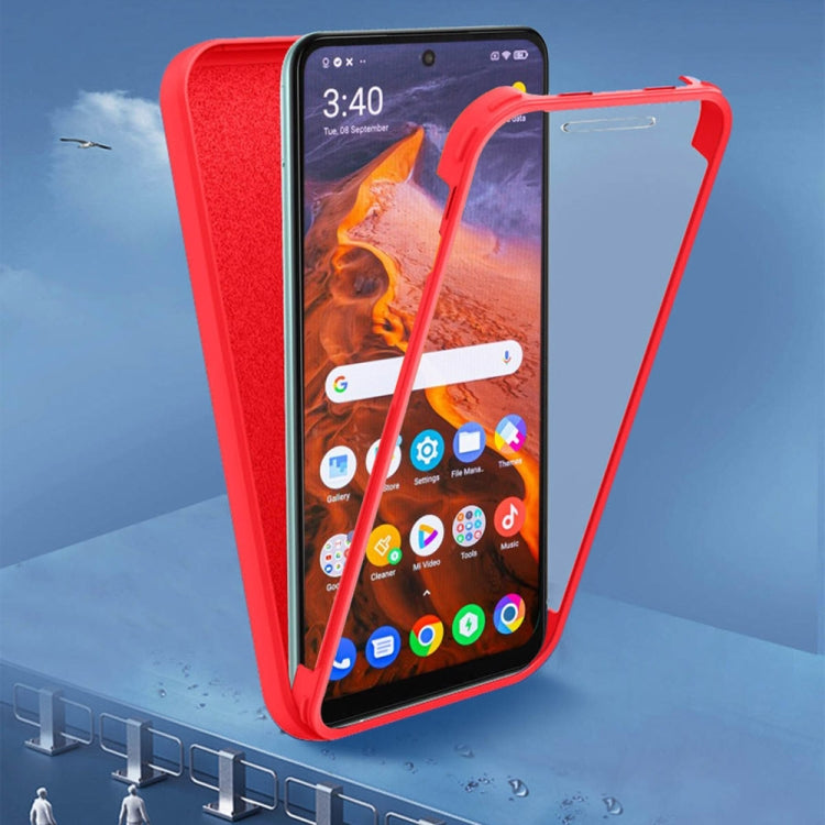For Xiaomi Redmi 9C Imitation Liquid Silicone 360 Full Body Phone Case