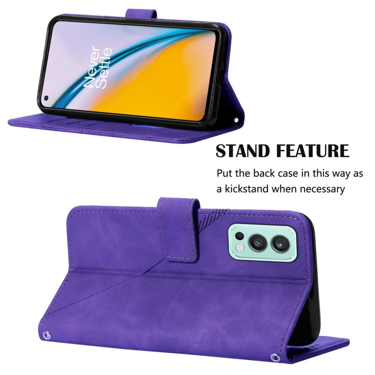 For OnePlus Nord 2 5G Crossbody 3D Embossed Flip Leather Phone Case