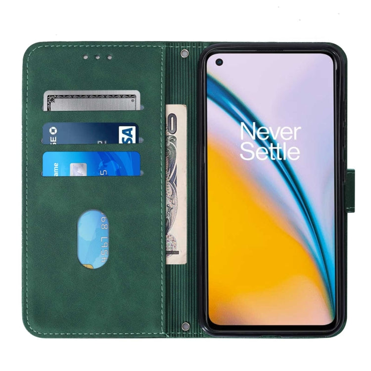 For OnePlus Nord 2 5G Crossbody 3D Embossed Flip Leather Phone Case