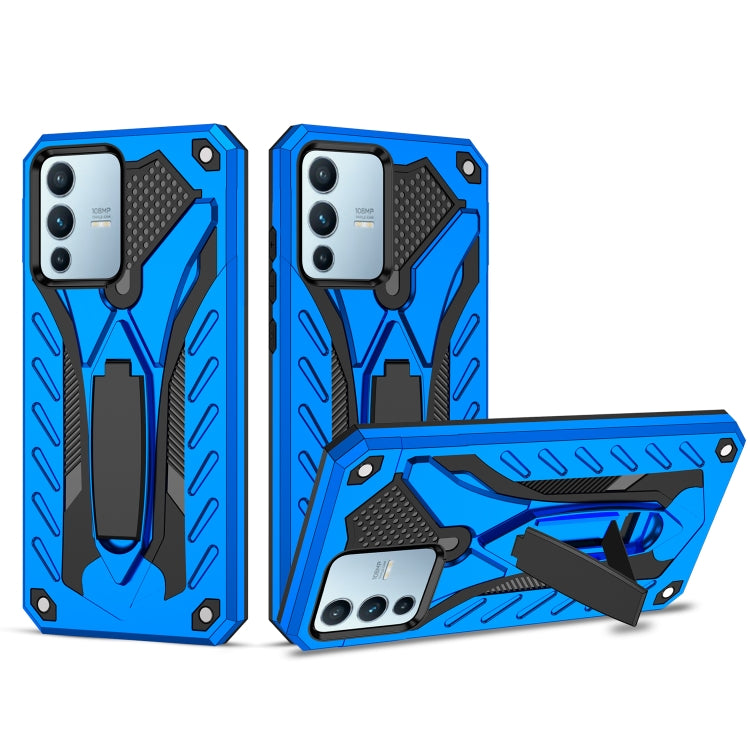 For vivo S12 / V23 5G Shockproof TPU + PC Phone Case(Blue)