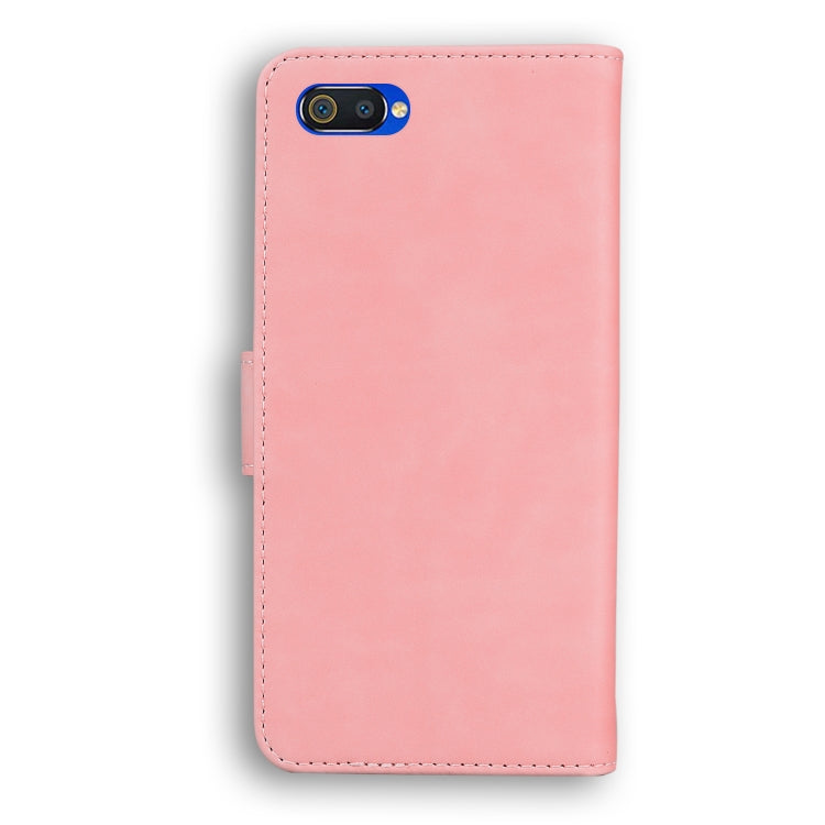 For OPPO A1K/Realme C2 Skin Feel Pure Color Flip Leather Phone Case