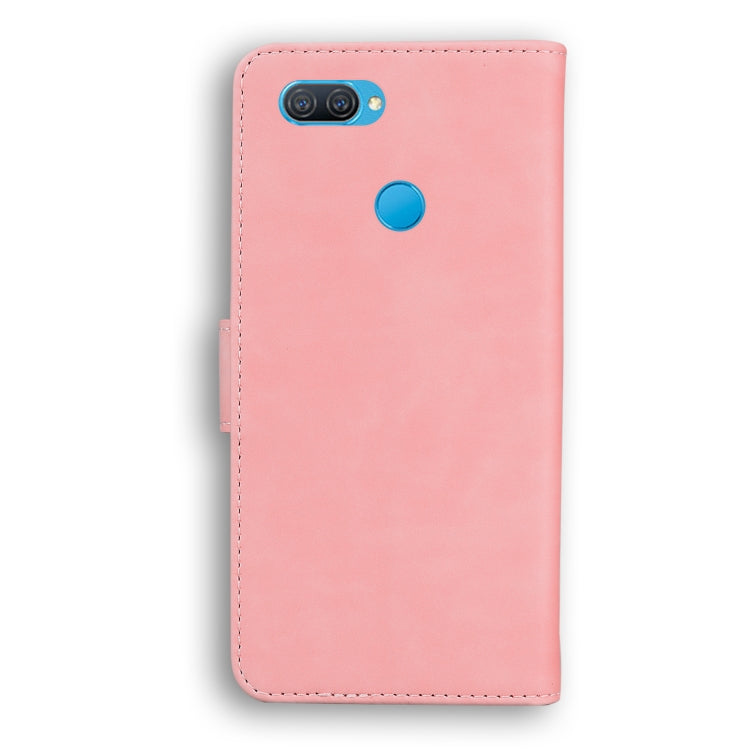 For OPPO A5S/AX5S/A12/A11K Skin Feel Pure Color Flip Leather Phone Case