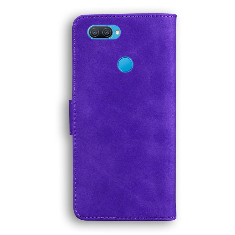 For OPPO A5S/AX5S/A12/A11K Skin Feel Pure Color Flip Leather Phone Case