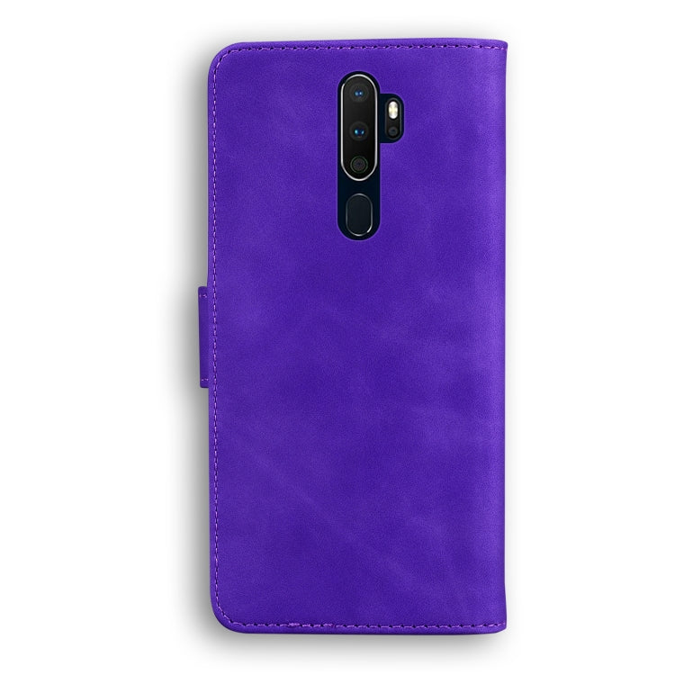 For OPPO A9 2020/A5 2020/A11X Skin Feel Pure Color Flip Leather Phone Case