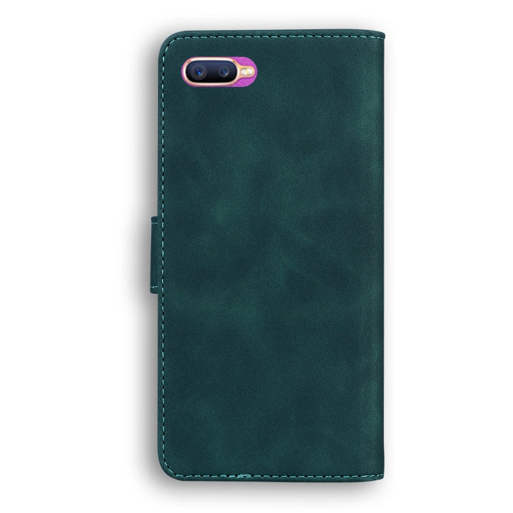 For OPPO F9/F9 Pro/Realme U1 Skin Feel Pure Color Flip Leather Phone Case