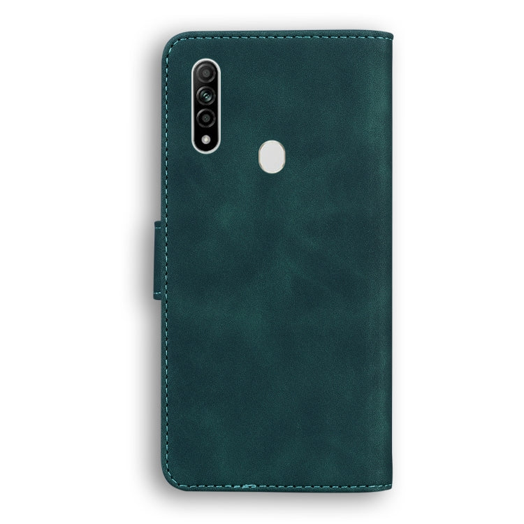 For OPPO A8/A31 2020 Skin Feel Pure Color Flip Leather Phone Case