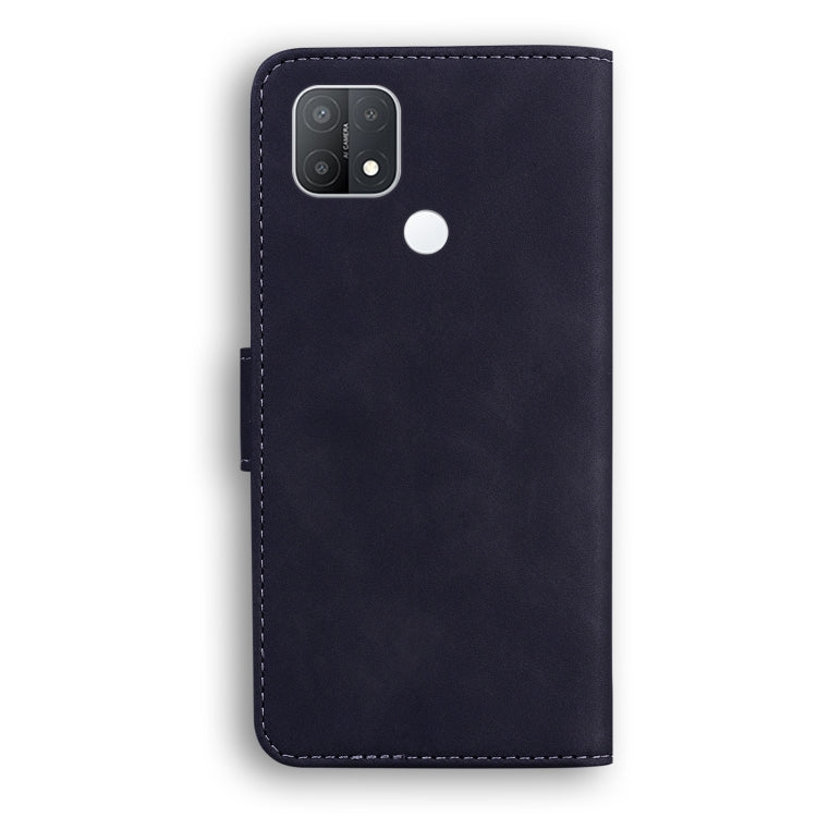 For OPPO A15/A15S Skin Feel Pure Color Flip Leather Phone Case