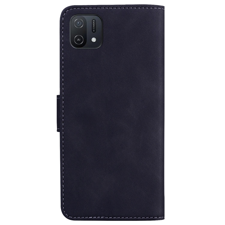 For OPPO A16K Skin Feel Pure Color Flip Leather Phone Case