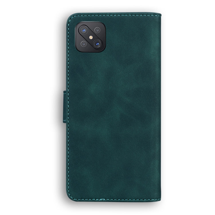 For OPPO A92S/Reno4 Z 5G Skin Feel Pure Color Flip Leather Phone Case