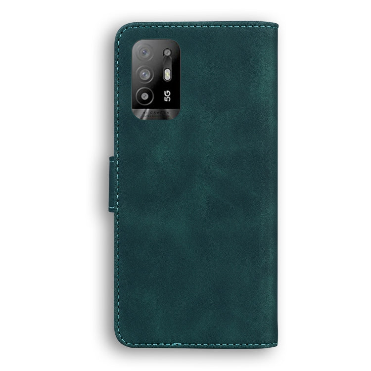 For OPPO A94 5G/F19 Pro+ 5G/Reno5 Z Skin Feel Pure Color Flip Leather Phone Case