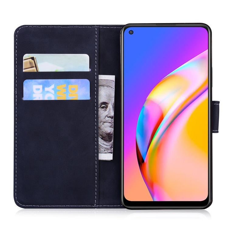 For OPPO A94 5G/F19 Pro+ 5G/Reno5 Z Skin Feel Pure Color Flip Leather Phone Case