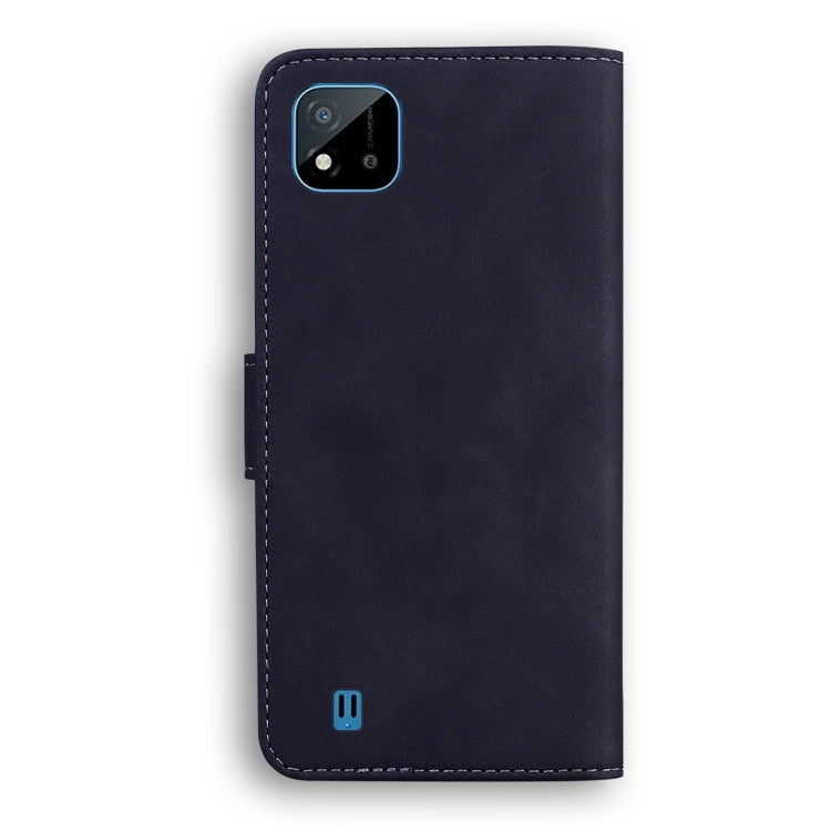 For OPPO Realme C20 Skin Feel Pure Color Flip Leather Phone Case