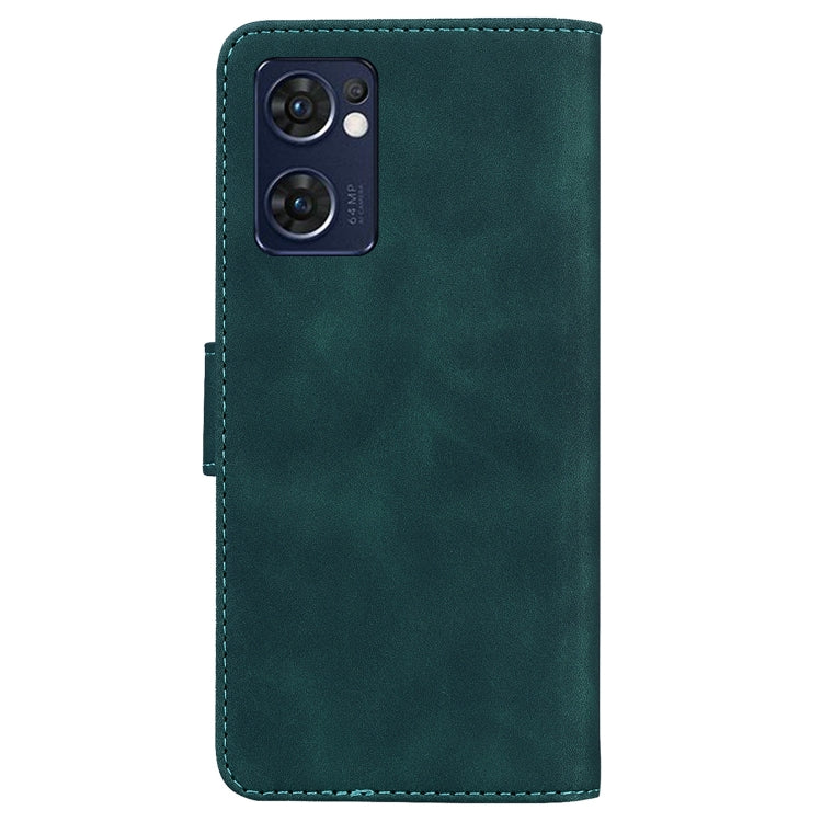 For OPPO Reno7 5G (Taiwan)/Find X5 Lite Skin Feel Pure Color Flip Leather Phone Case
