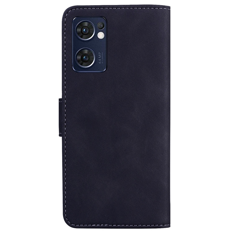 For OPPO Reno7 5G (Taiwan)/Find X5 Lite Skin Feel Pure Color Flip Leather Phone Case
