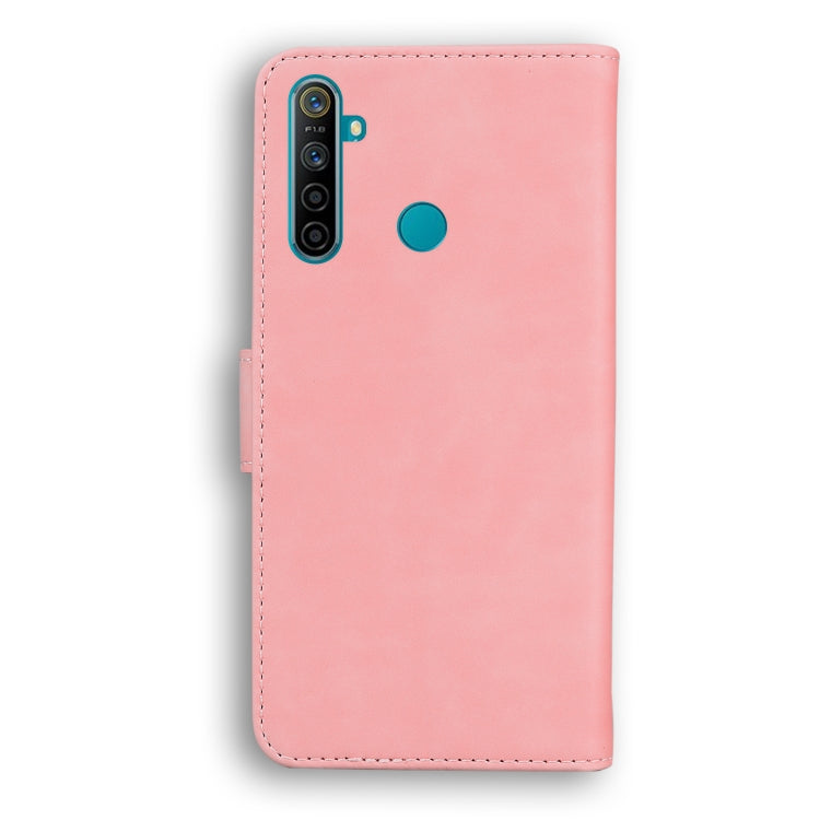 For OPPO Realme 5/5S/6i/5i/Narzo 10/Narzo 10A Skin Feel Pure Color Flip Leather Phone Case