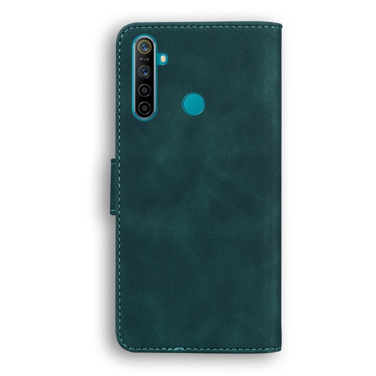 For OPPO Realme 5/5S/6i/5i/Narzo 10/Narzo 10A Skin Feel Pure Color Flip Leather Phone Case