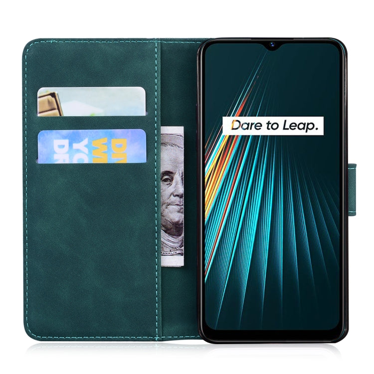 For OPPO Realme 5/5S/6i/5i/Narzo 10/Narzo 10A Skin Feel Pure Color Flip Leather Phone Case