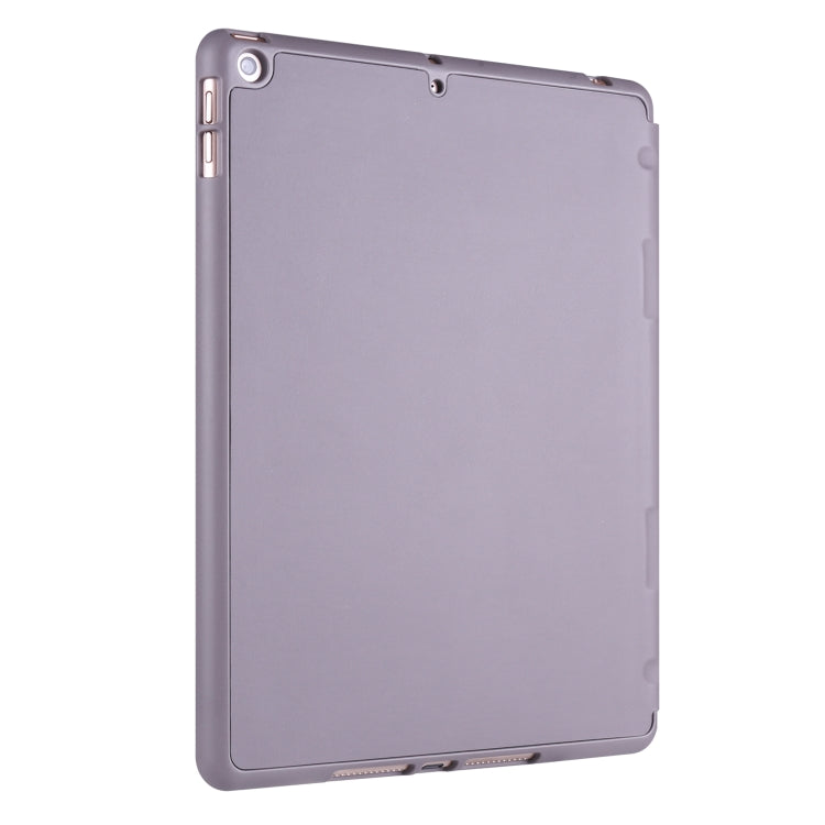 For iPad 10.2 Horizontal Flip Tablet PC PU Leather Case with Three-folding Holder & Pen Slot
