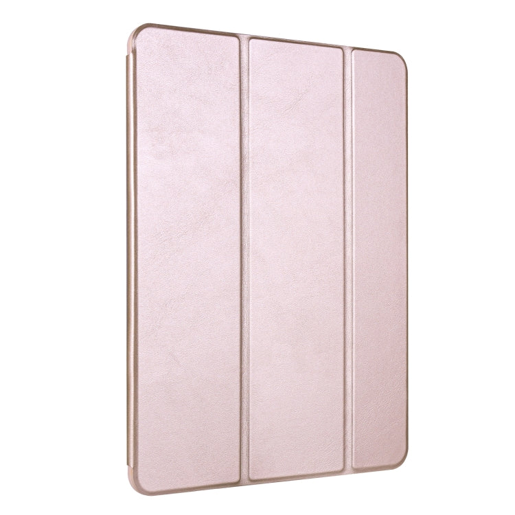 For iPad 10.2 Horizontal Flip Tablet PC PU Leather Case with Three-folding Holder & Pen Slot