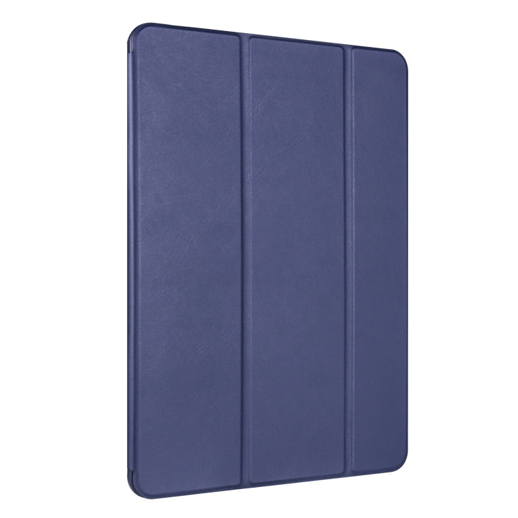 For iPad 10.2 Horizontal Flip Tablet PC PU Leather Case with Three-folding Holder & Pen Slot