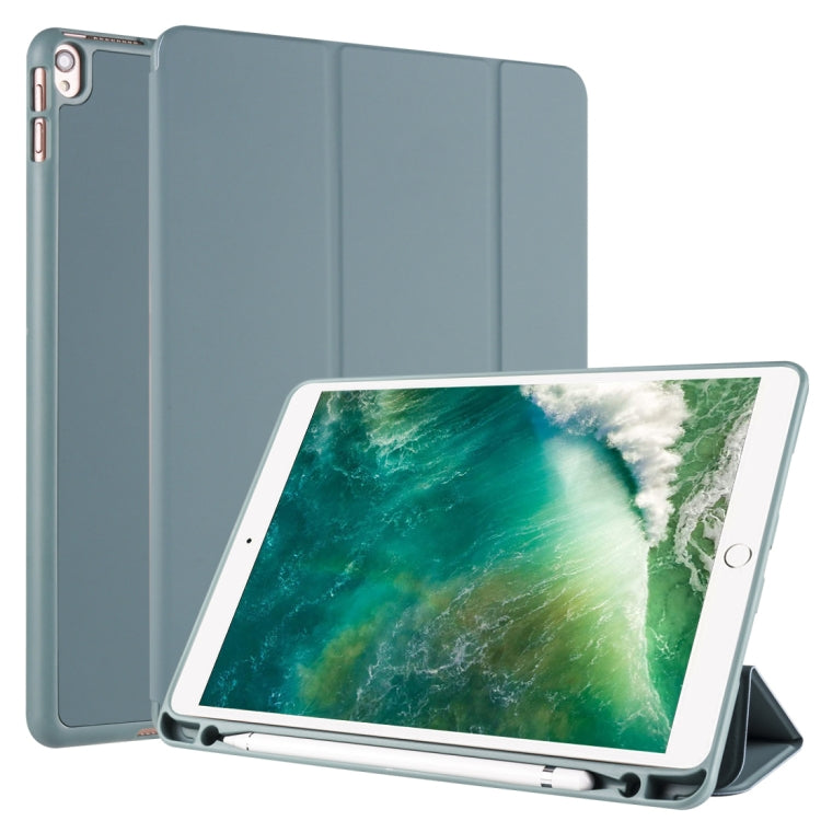 For iPad Pro 10.5 / Air3 10.5 inch Horizontal Flip Tablet PC PU Leather Case with Three-folding Holder & Pen Slot