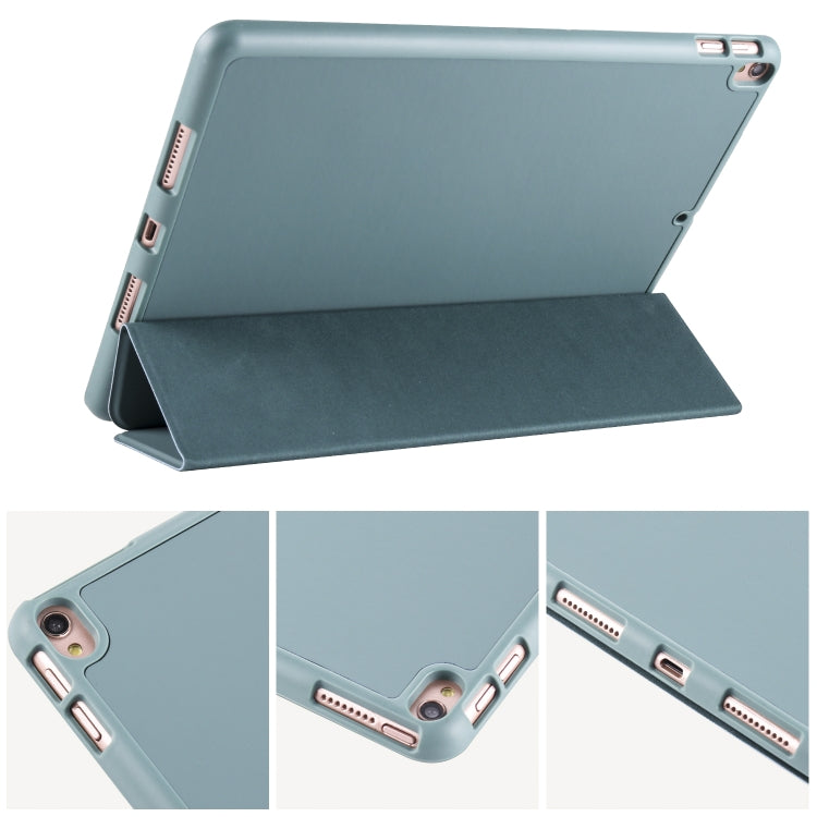 For iPad Pro 10.5 / Air3 10.5 inch Horizontal Flip Tablet PC PU Leather Case with Three-folding Holder & Pen Slot