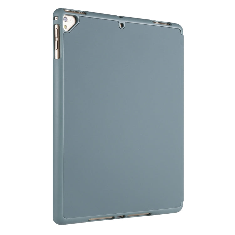 For iPad 9 / 8 / 7 / 6 / 5 Horizontal Flip Tablet PC PU Leather Case with Three-folding Holder & Pen Slot