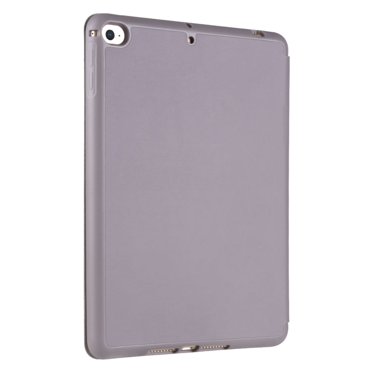 For iPad Mini 5 / 4 Horizontal Flip Tablet PC PU Leather Case with Three-folding Holder & Pen Slot