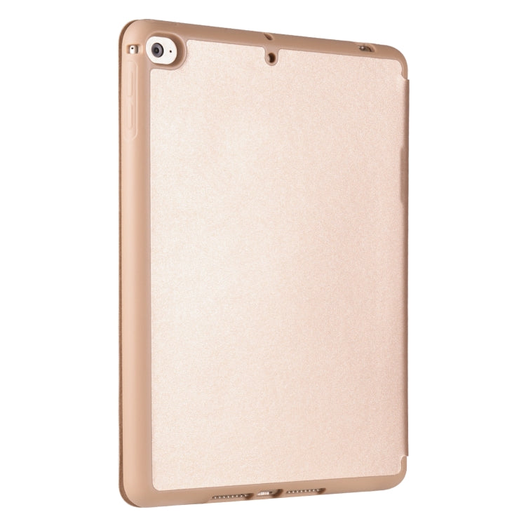 For iPad Mini 5 / 4 Horizontal Flip Tablet PC PU Leather Case with Three-folding Holder & Pen Slot