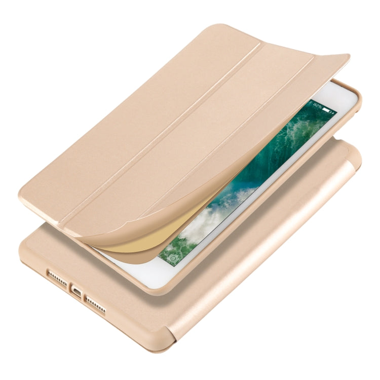 For iPad Mini 5 / 4 Horizontal Flip Tablet PC PU Leather Case with Three-folding Holder & Pen Slot