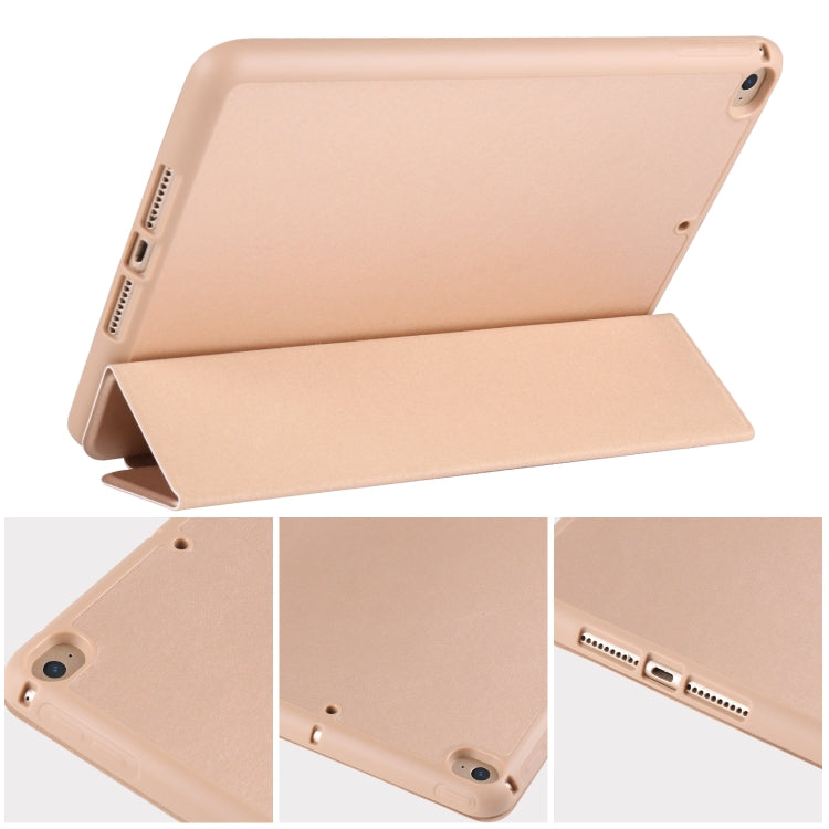 For iPad Mini 5 / 4 Horizontal Flip Tablet PC PU Leather Case with Three-folding Holder & Pen Slot