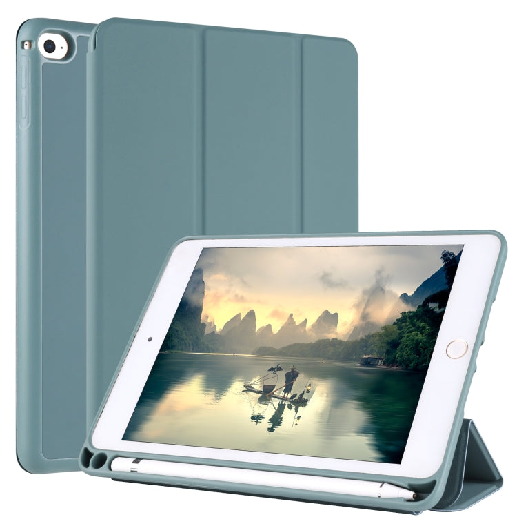For iPad Mini 5 / 4 Horizontal Flip Tablet PC PU Leather Case with Three-folding Holder & Pen Slot
