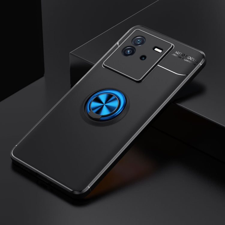 For vivo iQOO Neo6 Metal Ring Holder 360 Degree Rotating TPU Phone Case