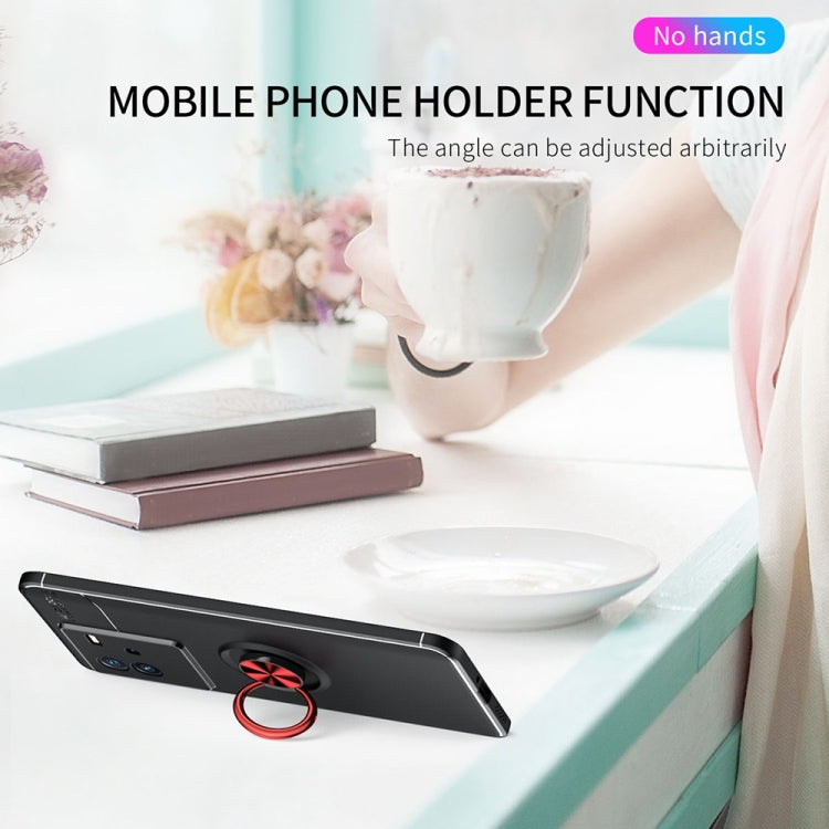 For vivo iQOO Neo6 Metal Ring Holder 360 Degree Rotating TPU Phone Case