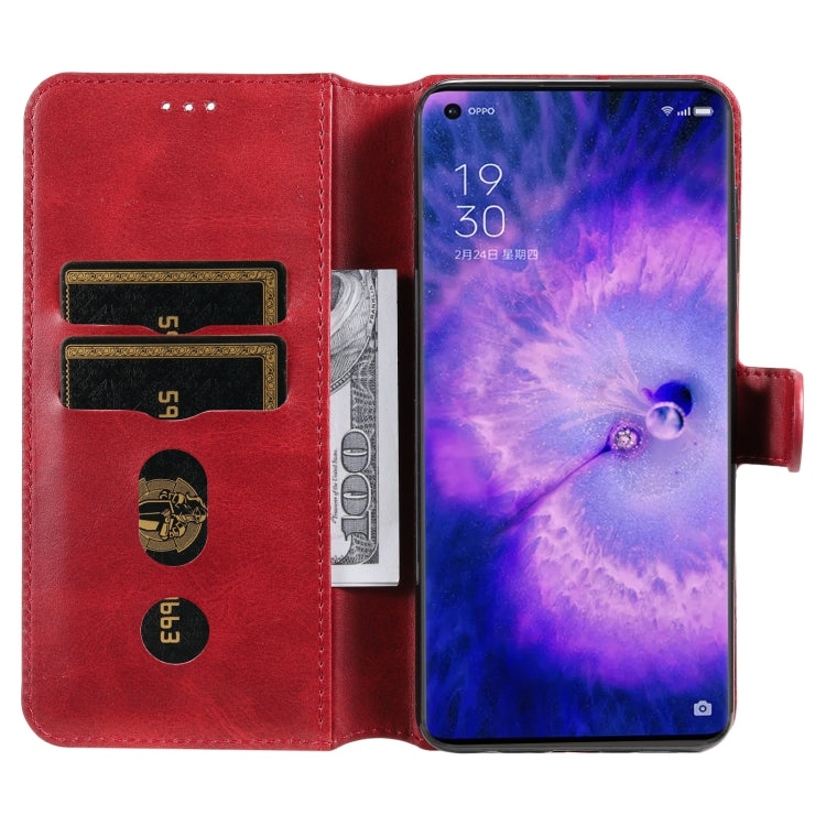 For OPPO Find X5 Classic Calf Texture PU + TPU Horizontal Flip Leather Case